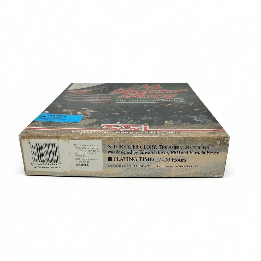 SSI No Greater Glory 1991 PC Strategy Game Big Box Civil War History Simulation